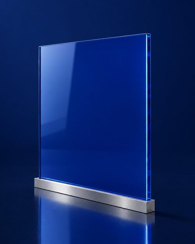 Muestra de vidrio Royal Blue